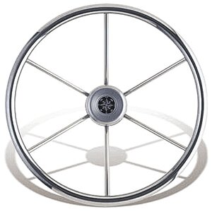 Rueda de timon inox. 400 mm.